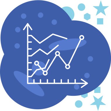 iş grafiği ikon vektör illüstrasyonu