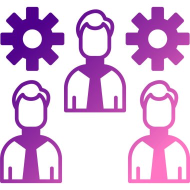 Vites düz vektör simgeler