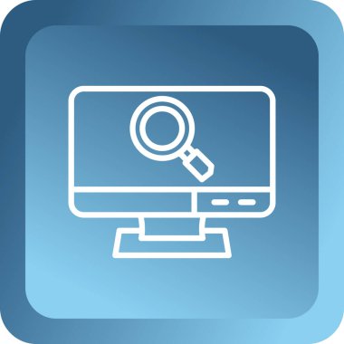 Arama simgesi, büyüteç. vektör illüstrasyonu