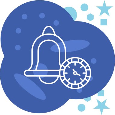 Zil. Web simgesi basit illüstrasyon