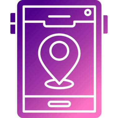 Cep telefonu simgesinin vektör illüstrasyonu