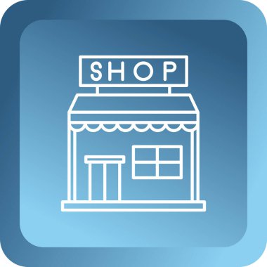 Mağaza kutsal kişilerin resmi, vektör çizim