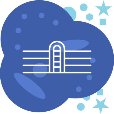 Bulut. Web simgesi basit illüstrasyon