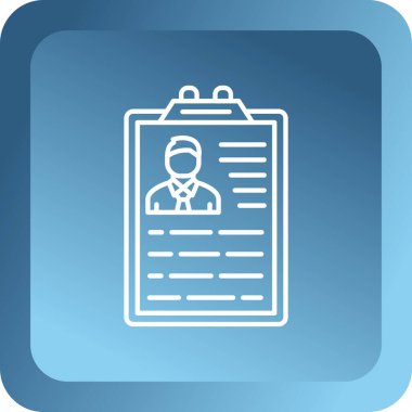 belge simgesi. düz resimleme