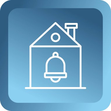 Ev. Web simgesi basit illüstrasyon