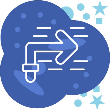 Bir bulut simgesinin vektör illüstrasyonu