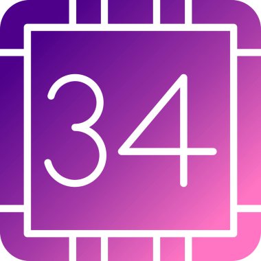 Mor arkaplanda izole edilmiş takvim simgesi