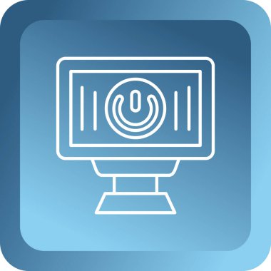 bilgisayar ekranı vektör simgesi