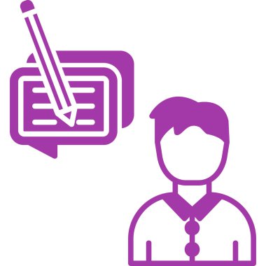 Dizüstü bilgisayarı olan bir adamın vektör çizimi