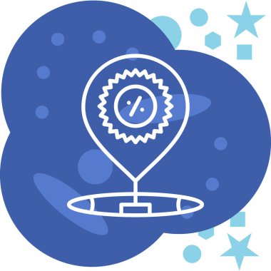 Modern simgenin vektör illüstrasyonu