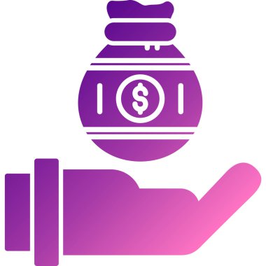 Dolar simgesinin vektör illüstrasyonu