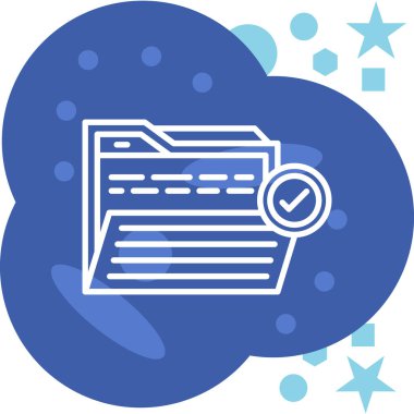 bulut belgesi vektör illüstrasyonu