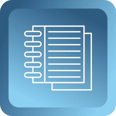 Notlar belge web simgesi.