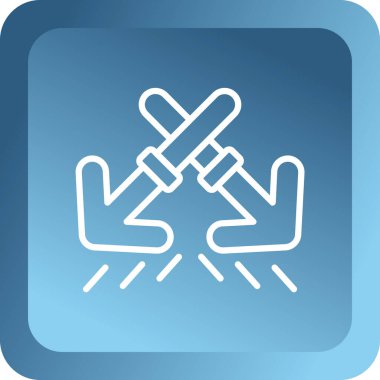 El simgesinin vektör illüstrasyonu