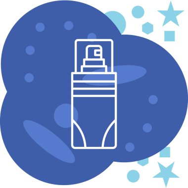 Bir şişe şampuanın vektör çizimi