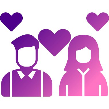 vector illustration of couple of lovers