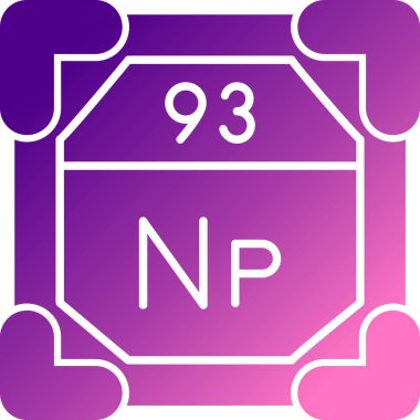 Bir kimyasal elementin vektör çizimi