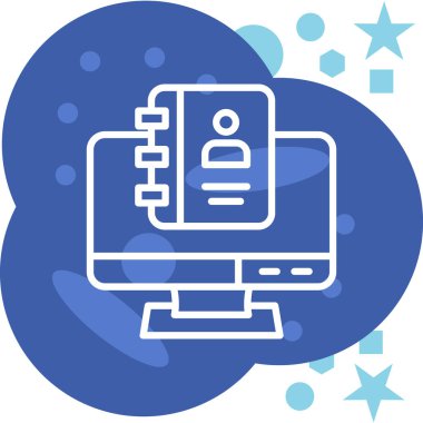 Veri merkezi. Web simgesi basit illüstrasyon