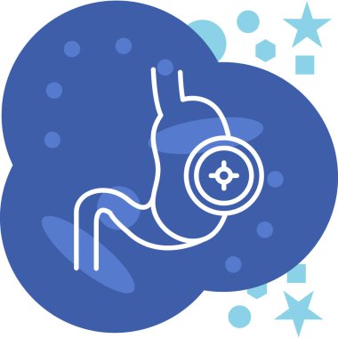 Şirin bir çizgi film simgesinin vektör çizimi