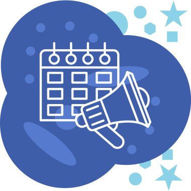 Takvim simgesi vektör illüstrasyonu