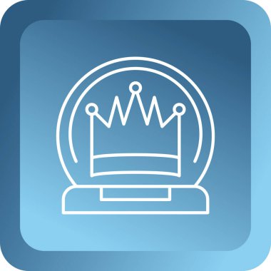 Taç web simge vektör çizim