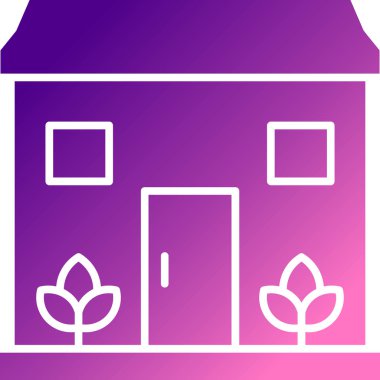 Ev simgesinin vektör illüstrasyonu