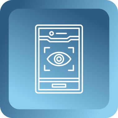 Cep telefonu simgesinin vektör illüstrasyonu