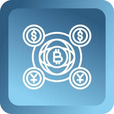 para birimi simgesi, vektör çizimi