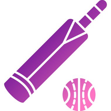 Bir beyzbol ikonunun vektör illüstrasyonu