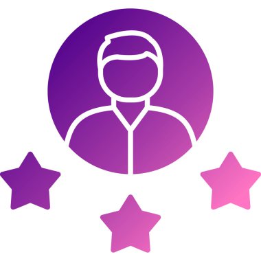 Yıldızlar. Web simgesi basit illüstrasyon