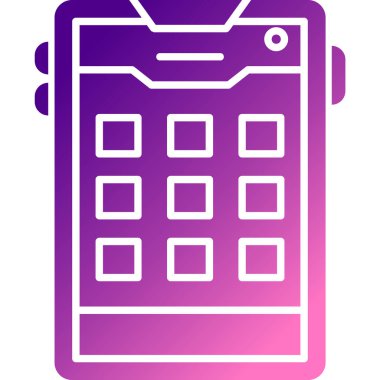 Takvim simgesi, vektör çizimi