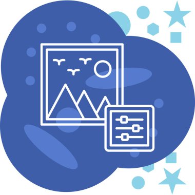 basit iş simge vektör çizim