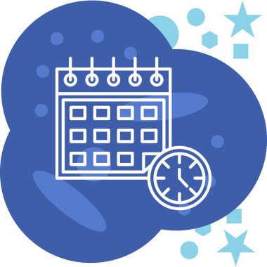 Takvim. Web simgesi basit illüstrasyon