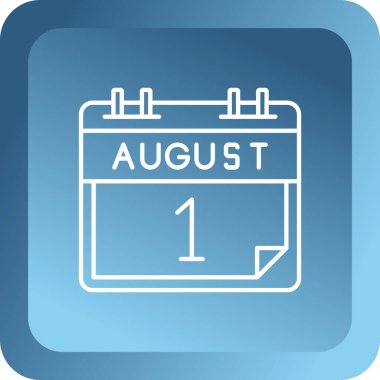 Kolayca değiştirebilen ya da düzenleyebilen Ağustos kabartma vektör simgesi