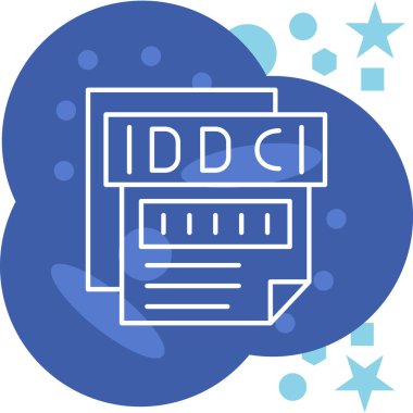 Dosya biçim simgesinin vektör illüstrasyonu