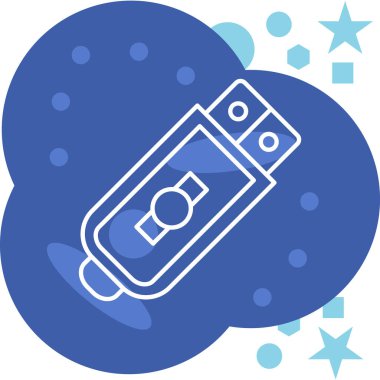 Tek bir simgenin vektör illüstrasyonu