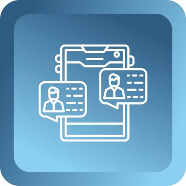 Sohbet Hattı Düğmesi vektörü