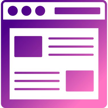 Bir gazetenin vektör simgesi