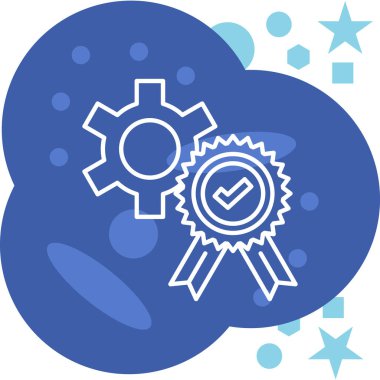 Vites simgesi tasarım vektörü