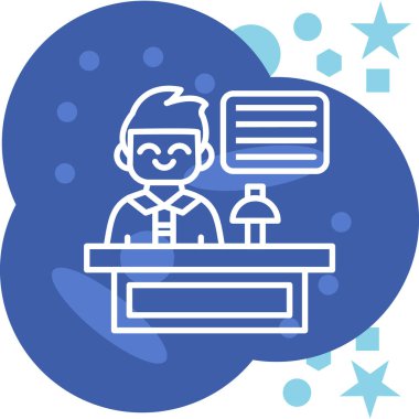 Hastanelerdeki avatar doktor erkek ikonu - sağlık kategorisi