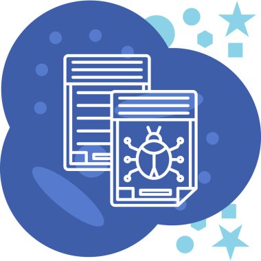 Belge simgesinin vektör illüstrasyonu