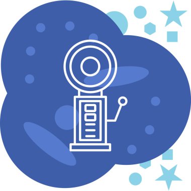 Bir robotun modern tasarımının vektör çizimi