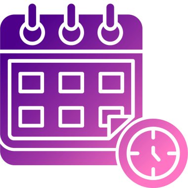 Takvim simgesi, vektör çizimi