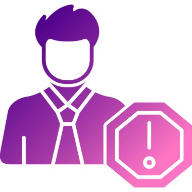 Takım elbiseli bir adamın vektör çizimi