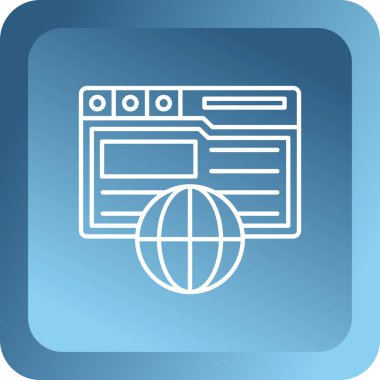 seo modern simgesinin vektör illüstrasyonu