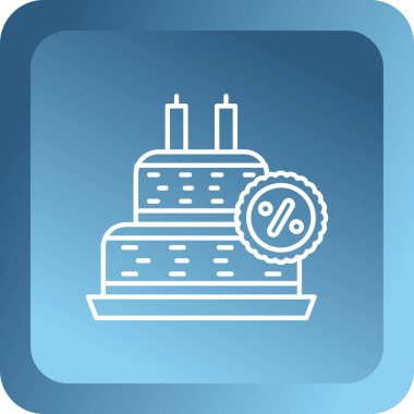 Pasta web simgesi. Vektör illüstrasyonu