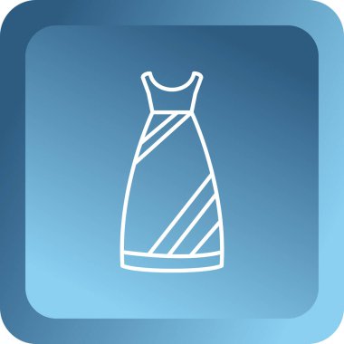 Bir elbise simgesinin vektör illüstrasyonu