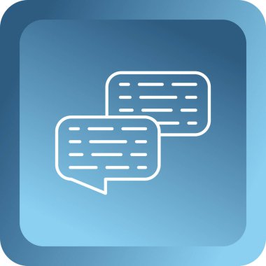 Konuşma baloncukları ikon vektör çizimi