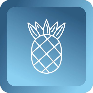 Ananas simgesi, anahat stili