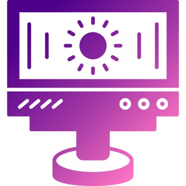 Modern kamera simgesinin vektör illüstrasyonu